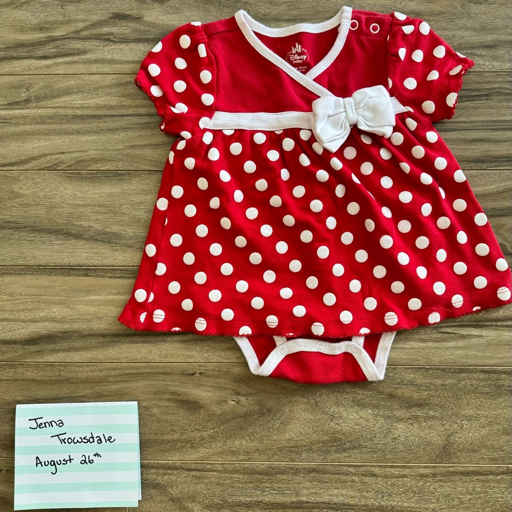 Disney Baby Girl’s Minnie Mouse Onesie Size 2T